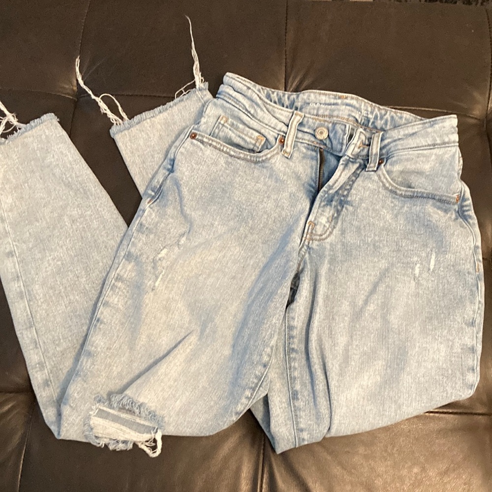 Old Navy size 0, curvy OG straight jeans